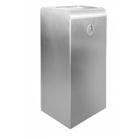 Coș cu capac 47 L, oțel inoxidabil lucios