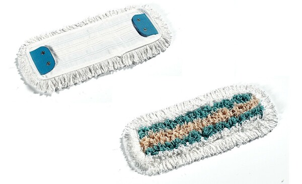 Mop plat cu flapse din microfibra-poliester-bumbac pentru curatenia umeda 40x30 cm